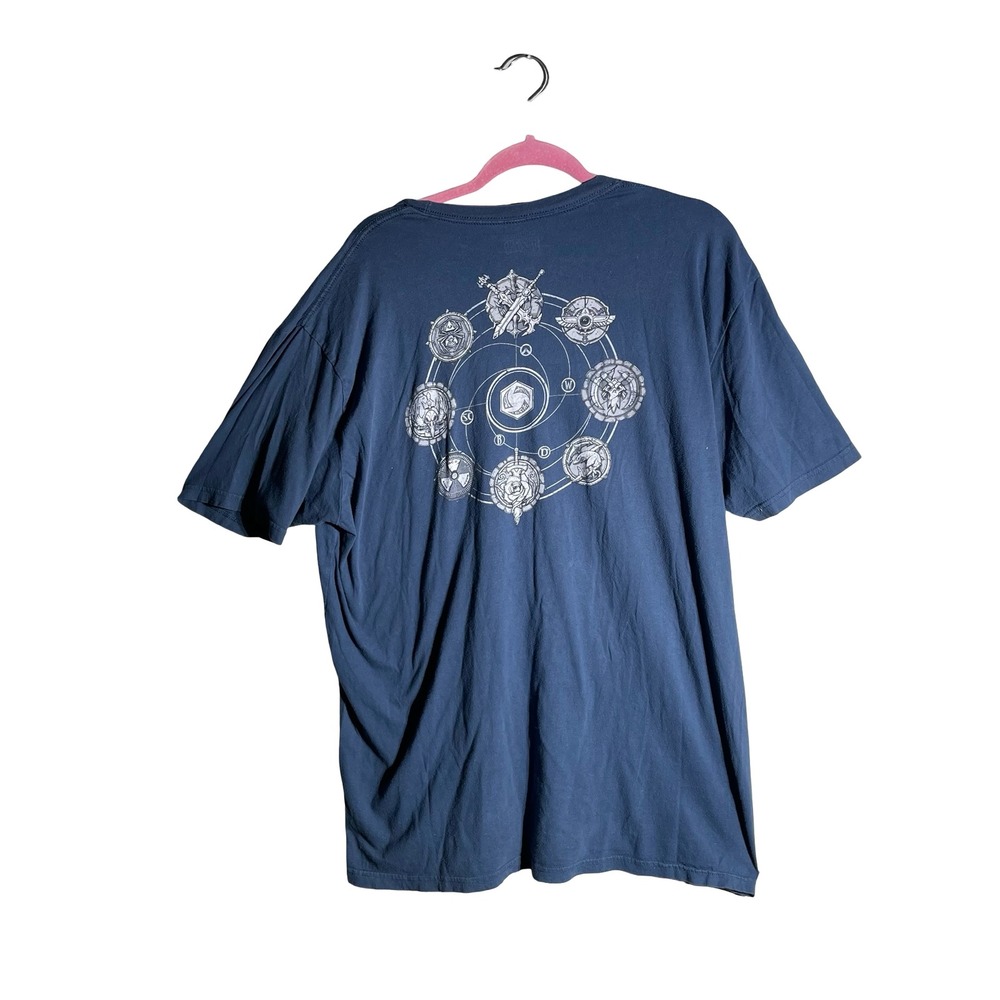 Blizzard Heroes of the Storm Graphic T-Shirt Mens 2XL Blue Cotton Video Game Tee
